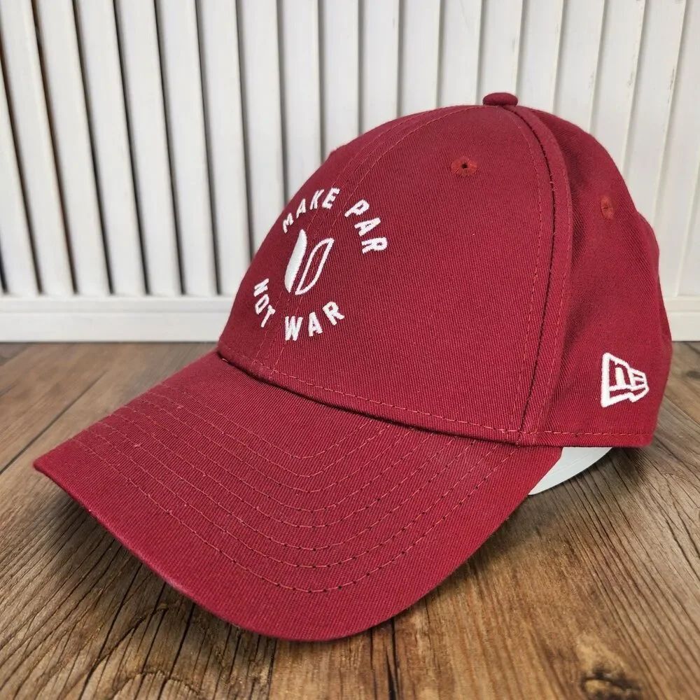 New Era 9forty Make Par Not War Hat Red White LinkSoul Strapback Golf Cap Sports